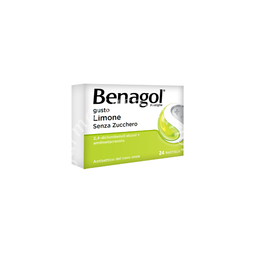 Benagol pastiglie gusto limone senza zucchero 24 pastiglie
