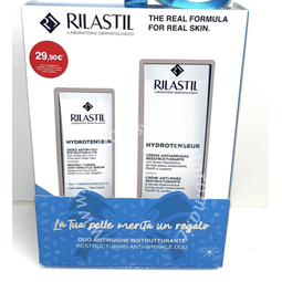 Rilastil hydrotenseur cofanetto natale gel detergente + siero antirughe + crema antirughe