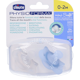 Chicco gommotto mini azzurro 0-2m 2 pezzi