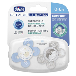 Chicco succhietto comfort boy silicone 0-6 mesi 2 pezzi