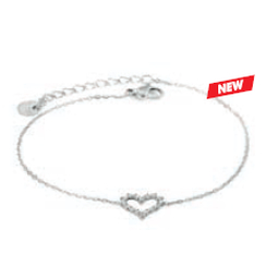 Atelier frattina 77 bracciale cuore strass