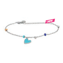 Bijouxmed bracciale kids 36 cuore celeste