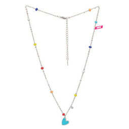 Bijouxmed collana kids 32 cuore celeste