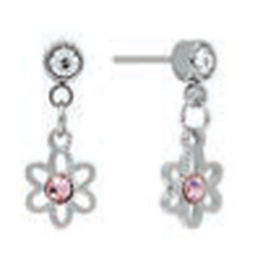 Bijouxmed orecchino post 3 flower charm