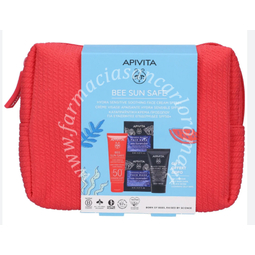 Apivita pro crema hydra fresh spf50 50 ml + 2 maschere monouso + minitaglia detergente 