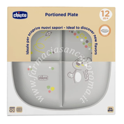 Chicco piatto porzionato 18m+ grigio