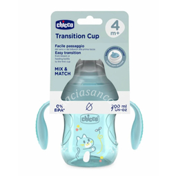 Chicco tazza transition azzurra 4m+