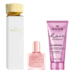 Nuxe cracker hair prodigieux shampoo 50 ml + huile prodigieuse or florale 10 ml