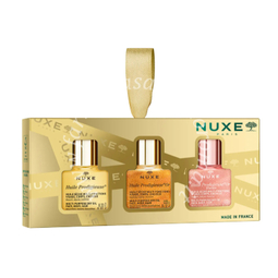 Nuxe mini coffret hp 2025 1 huile prodigieuse 10 ml + 1 huile prodigieuse or 10 ml + 1 huile prodigieuse or florale 10 ml