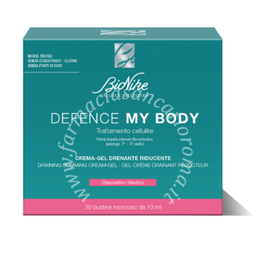 Bionike crema gel drenante riducente defence my body 30 bustine da 10 ml