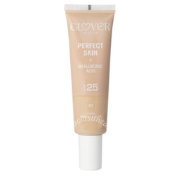 Glover perfect skin + acido ialuronico spf 25 finish natural & glow 01 fondotinta 30 ml