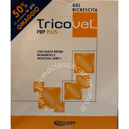 Tricovel prp plus gel ricrescita capelli 3 TUBETTI 15 ml