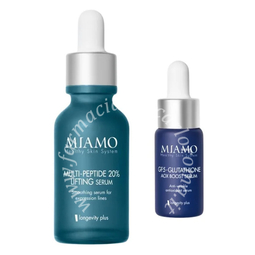 Miamo cofanetto 2025 fill & aox 1 rughe d'espressione multi peptide 30 ml + 1 gf5 10 ml