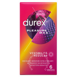 Profilattico durex pleasuremax easyon 6 pezzi