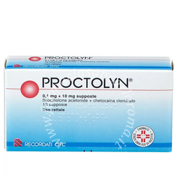 Proctolyn  0,1 mg + 10 mg supposte 10 supposte 