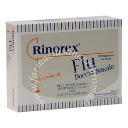 Rinorex flu doccia nasale 10 flaconcini 10 ml