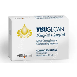 Visuglican 4% + 0,2% collirio, soluzione 25 contenitori monodose da 0,5 ml 