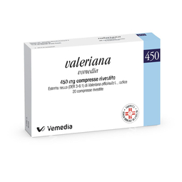 Valeriana vemedia 450 mg compresse rivestite 450 mg compresse rivestite 20 compresse in blister pvc/pvdc-al