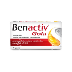 Benactiv gola  8,75 mg pastiglie gusto limone e miele 16 pastiglie 