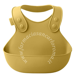 Bibs bavaglino tasca color mostarda impermeabile