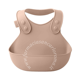 Bibs bavaglino tasca rasa cipria impermeabile