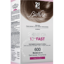 Bionike shine on fast trattamento colorante capelli biondo scuro 600 flacone 60 ml + tubo 60 ml