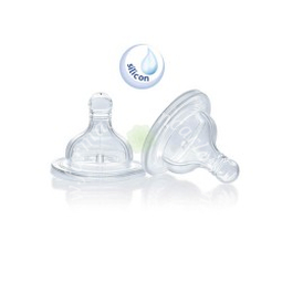 Chicco tettarella perfect 5 4m in silicone 3 fori 2 pezzi