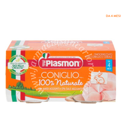 Plasmon omogeneizzato coniglio 4 x 80 g