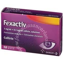 Fexactiv 3 mg/ml + 0,5 mg/ml collirio  soluzione  10 contenitori monodose da 0,5 ml