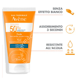 Avene solare fluido spf50+ nuova formula 50 ml