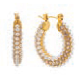 Atelier frattina 57 orecchino cerchio oro perle