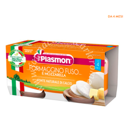Plasmon omogeneizzato formaggino mozzarella 80 g x 2 pezzi
