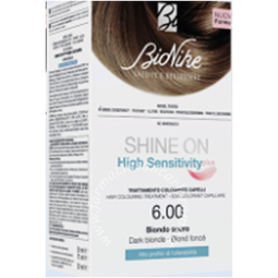 Bionike Shine on high sensitivity plus biondo scuro 6,00 rivelatore in crema 75 ml + crema colorante 50 ml