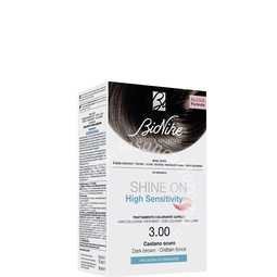 Bionike Shine on high sensitivity plus castano scuro 3,00 rivelatore in crema 75 ml + crema colorante 50 ml
