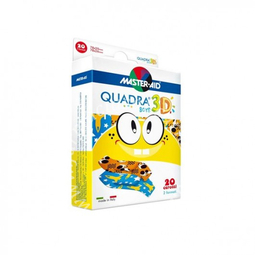 Cerotto master-aid quadra 3d boys 20 pezzi assortiti