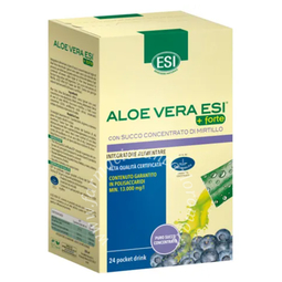 Esi Aloe vera succo + forte mirtillo 24 pocket drink