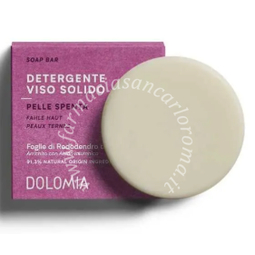 Dolomia skincare phyto defence detergente viso solido pelle spenta rosa