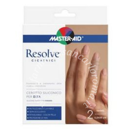 Cerotto siliconico dita master-aid resolve 2,5x30cm 2 pezzi