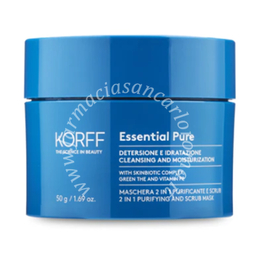 Korff essential maschera purificante scrub 50 ml