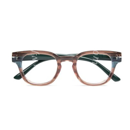 Occhiale da lettura premontato gold funk salmone-verde +2,50
