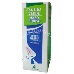 Tantum verde naso chiuso 100 mg/100 ml spray nasale, soluzione, 1 flacone da 15 ml in vetro