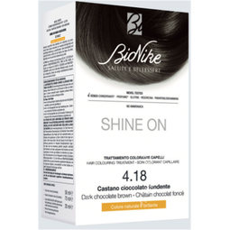 Bionike Shine on castano cioccolato fondente 4,18 flacone 75 ml + tubo 50 ml