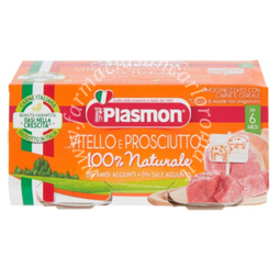 Plasmon omogeneizzato vitello - prosciutto 4 x 80 g