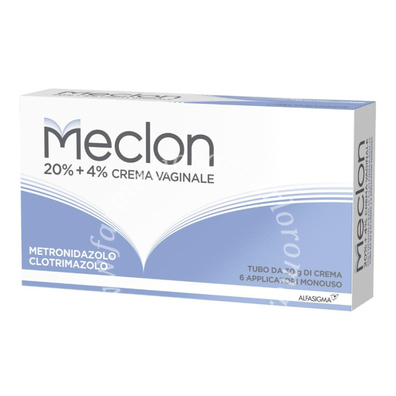 Meclon crema vaginale   20% + 4% crema vaginale tubo 30 g + 6 applicatori 