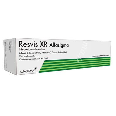 Resvis xr alfasigma 20 compresse effervescenti da 4 g