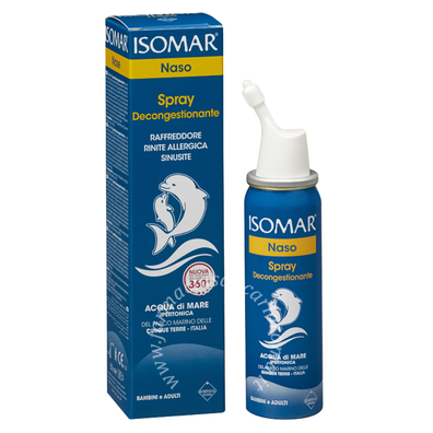 Isomar naso chiuso soluzione acqua di mare ipertonica per decongestione naso chiuso 50 ml