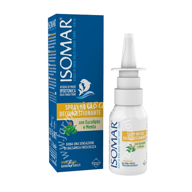 Isomar soluzione acqua mare naso ipertonica naso spray decongestionante 30 ml