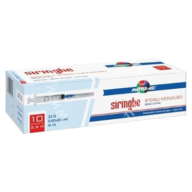 Siringa per venipuntura master-aid 5 ml gauge 23 10 pezzi