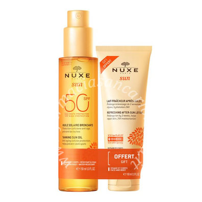 Nuxe sun olio spf50 + latte doposole