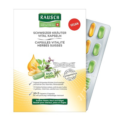 Rausch capsule vitalita' alle erbe svizzere 60 capsule
